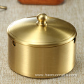 Pure copper ashtray with cover for bedroom